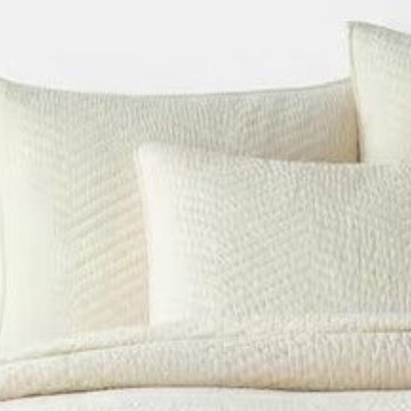 The Company Store Buff Cotton Voile Standard Sham - Picture 2 of 3